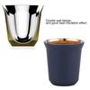 80ml/160ml Kaffeetasse aus Edelstahl 304 Doppelwandige Tasse Isolierte Kapseltasse Milchbecher für Zuhause Geschäft Trinkgeschirr Espressotassen