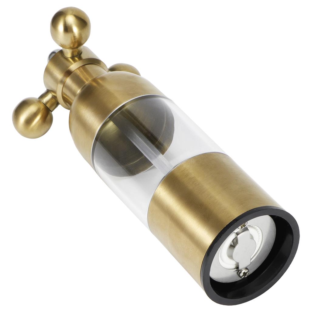 Stainless Steel Pepper Salt Spice Mill Grinder Seasoning Grinding Kitchen Tool for CookingGold