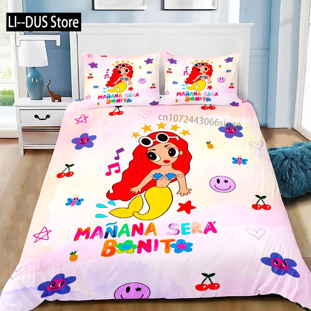 Schönes Karol G Manana Bettbezug Kissenbezug Bettwäsche Set Erwachsener JungeMädchen Schlafzimmer Dekoration Kinder Geschenk Einzel Doppel Große Größe