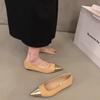 Foreign style gentle wind flat-soled fairy shoes summer skirt single shoes small fragrant temperament pointed shoes