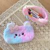 Plush Pencil Case Girl Heart Pen Box Cartoon Pen Storage Bag  School Office Supplies