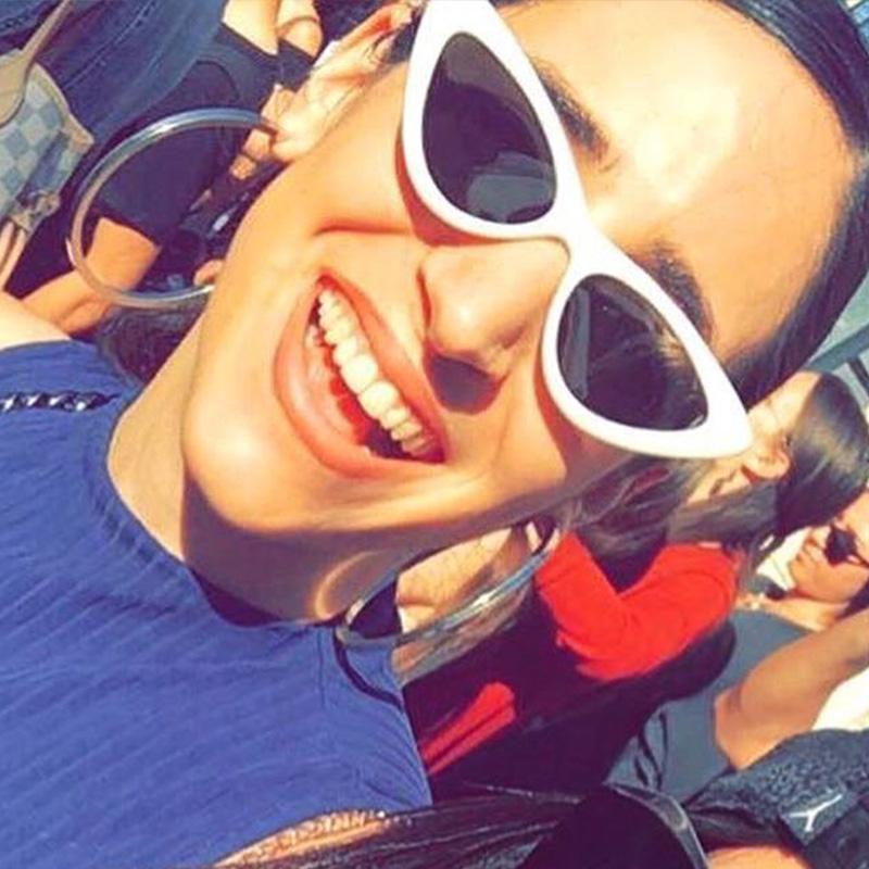 Diopter -0.5 -0.75 To -6.0 Anti-Glare Cat Eye Myopia Sunglasses Women Uv400 Triangle Prescription Spectacles Pc Frame