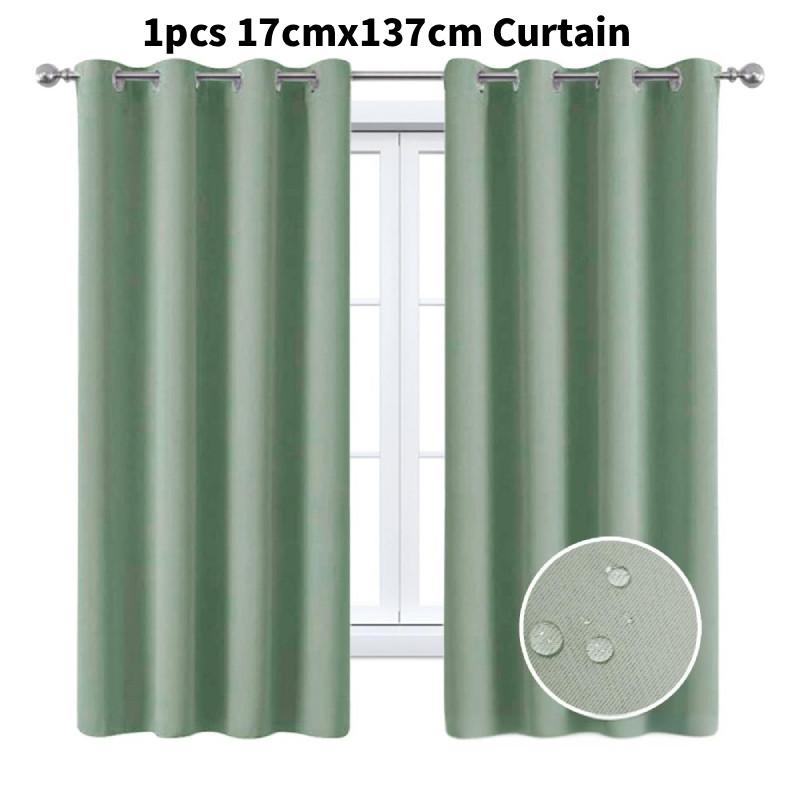 Waterproof Solid Color Sunproof Curtain For Sunroom And Commercial Applications