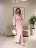 New Autumn/Fall Ins Style Loose Women's Pocket Casual Stand Collar One-Button Cotton Linen Dress