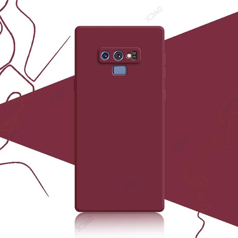 Luxury Square Liquid Silicon Cover Case for Samsung Galaxy Note 9 10 20 Plus Ultra 5G 360 Soft Phone Armor SamsungNote9