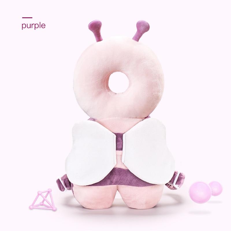 Protector pentru cap pentru copil mic Pernă de siguranță Pernă pentru spate Prevenirea rănirii Perne de securitate din desene animate Pernă anti-cădere respirabilă 1-3T