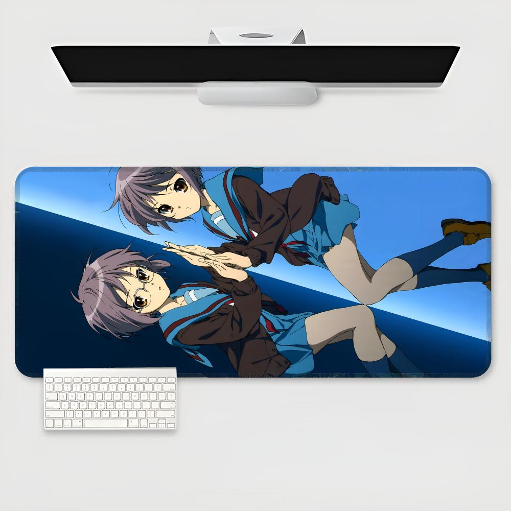The Melancholy of Haruhi Suzumiya Mouse Pad game teclado XXL Mouse Pad Large Computer Laptop Non-slip Keyboard Desk Mat Mousepad