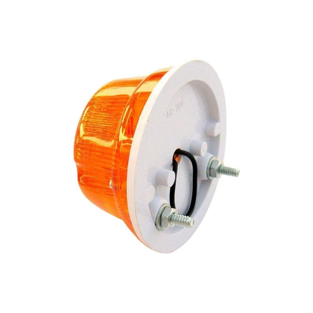 12V Volts Round Flashers Lights Universal Vehicle For Truck Tractor Bus,Iseki,Yanmar Lights Emergency Vehicle Flashers Amber| 2 Pieces
