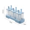 Ice Popsicle Maker Mold Set of 6 Reusable Easy Release BPA Free Silicone Freezer Tray for Healthy Homemade Snacks Cold Drinks