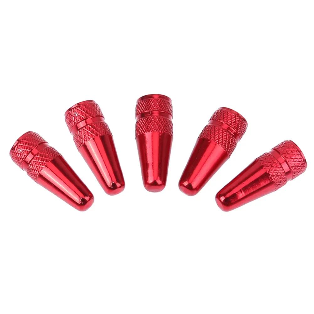 5/10PCS Bicycle Tire Valve Cap Aluminum High Pressure Caps for Presta Valves Rainbow Color Bike Tyre Hat MTB Bike Accessories