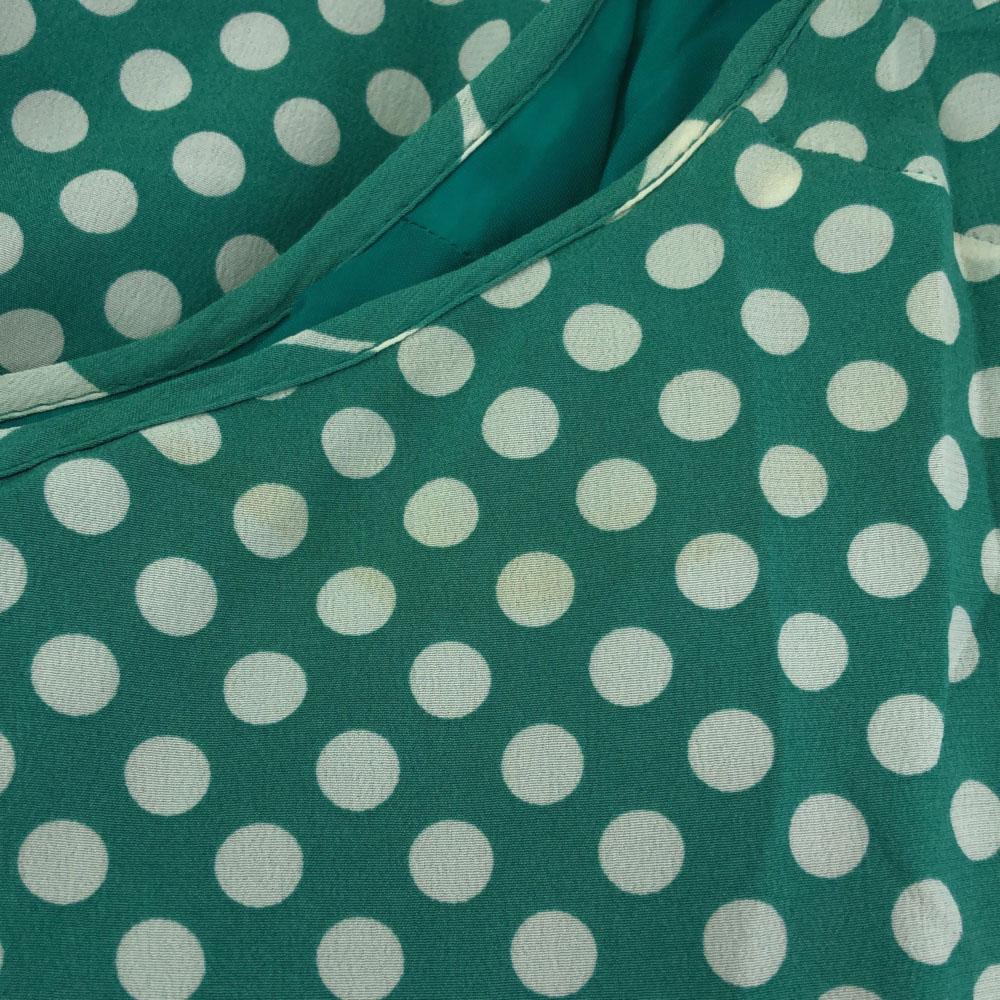 MARELLA SPORT Dot Pattern No Sleeve One Piece Green System Women Used