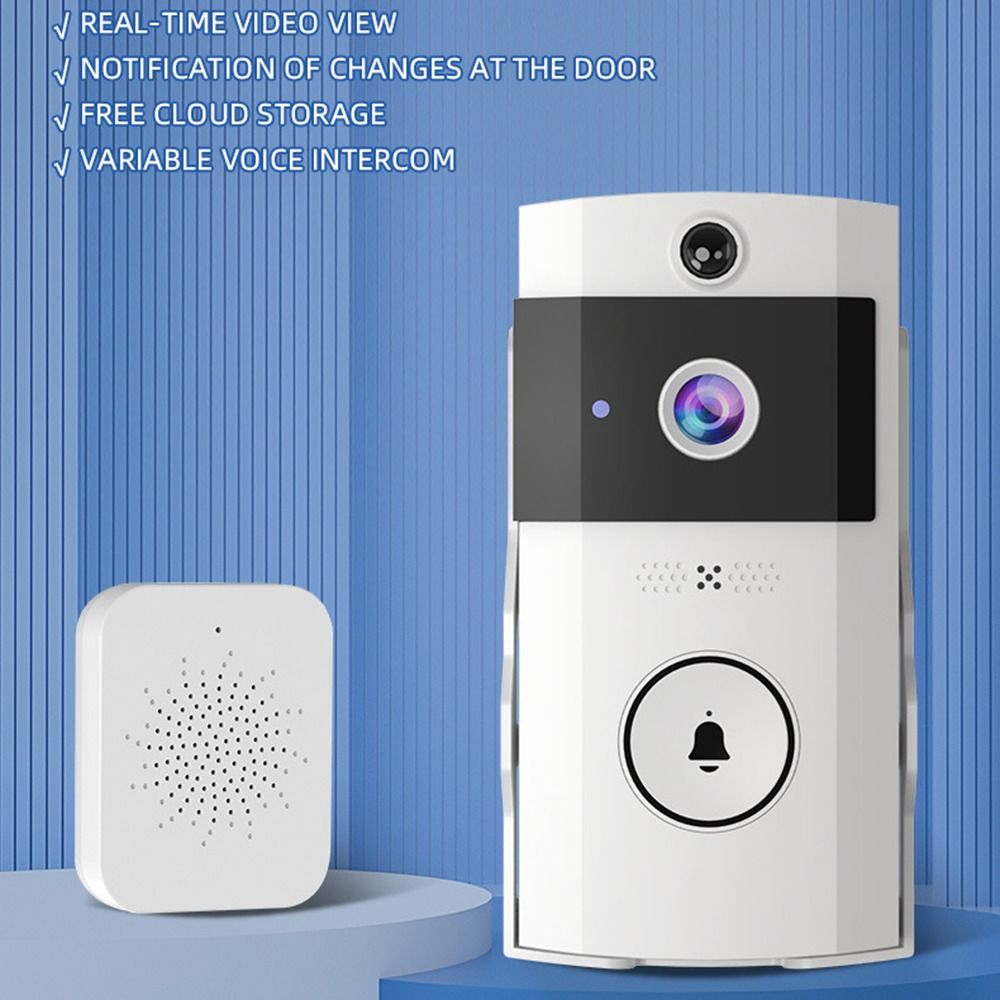 Wireless Smart Home Doorbell Waterproof Intelligent Door Bell Front Door Camera  Household