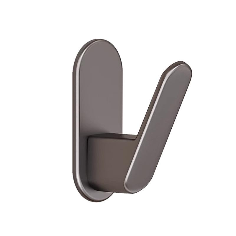 

Неперфорированный Настенный Ванная Кухня Дверь Ванной Задний Несущий Крючок для Подвешивания Одежды Gun gray 1PC