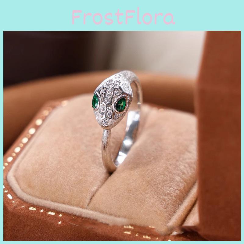Stylish Serpent Design Adjustable Ring For Women Elegant Copper Animal Jewelry For Autumn 2024