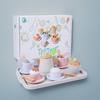 Wooden And Dessert Tea Play Set With Tray For Childrens Imaginative Fun Kitchen