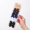 BABY BOWS 10pcs/Set Solid Handmade Bows Hair Clips Ribbon Bowknot Hairgripes for Girls Barrette Classical Kids Headwear Whole