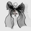 Exquisite Leopard Print Bow Lace Plush Design Retro Charm Cross DIY Accessories Gift Bag Charm
