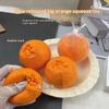 Orange Fruit Stress Relief Toy Realistic Squishy Squeeze Fidget Toy for Kids Adults Long Trip Boredom Relief