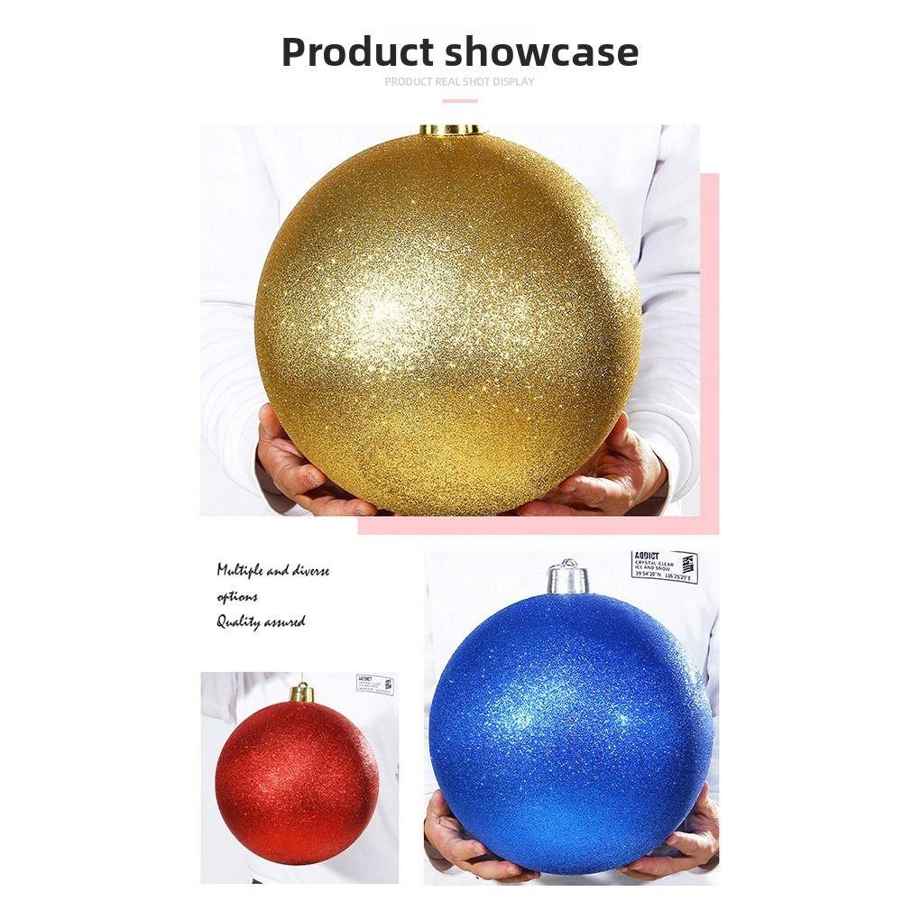 Plastic Christmas Ball 15CM Holiday Decorations Big Christmas Tree Balls  New Year's Day
