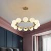 Nordic Modern Chandelier: Elegant Round Light for Living Room, Restaurant, or Bedroom - Stylish and Atmospheric Design