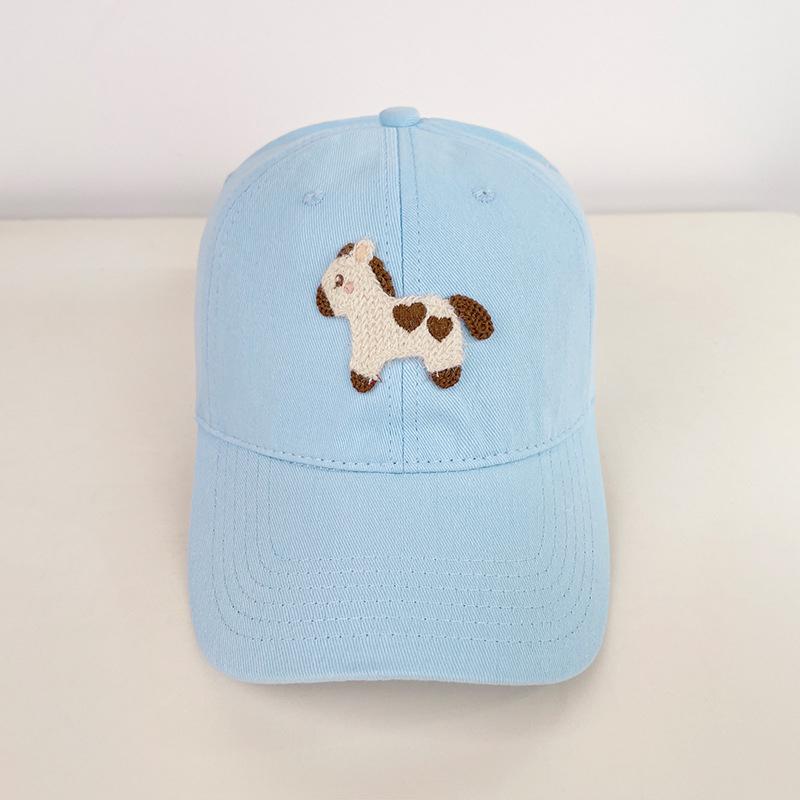 Korean Cute Pony Embroidered Baseball Cap Fashion Versatile Baseball Cap For Women Men