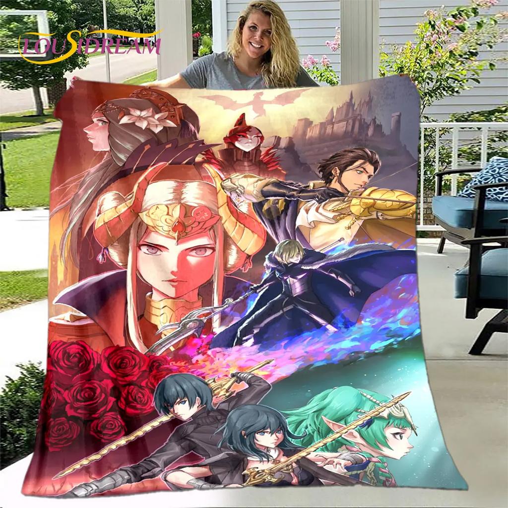 Game Fire Emblem Series Gamer Soft Plush Blanket,Flannel Blanket Throw Blanket for Living Room Bedroom Bed Sofa Picnic Cover Kid