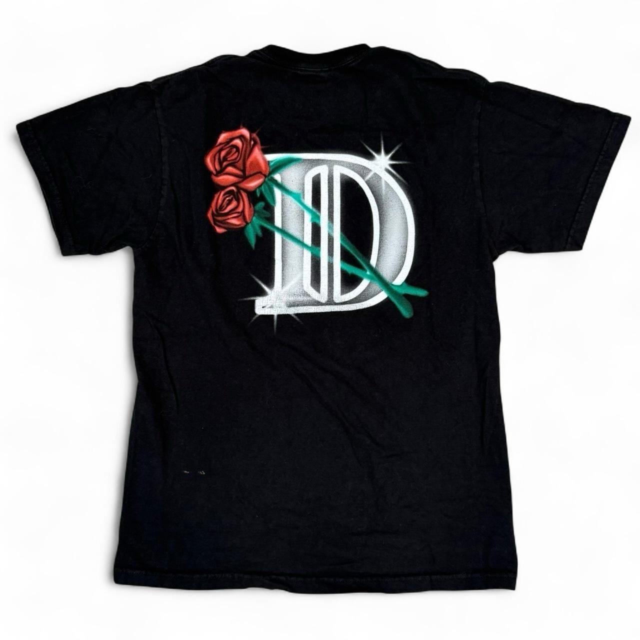 Big Sean Detroit 2 Album Black T-Shirt Adult Size Medium Double Sided Roses Tee Unisex T-Shirt XL