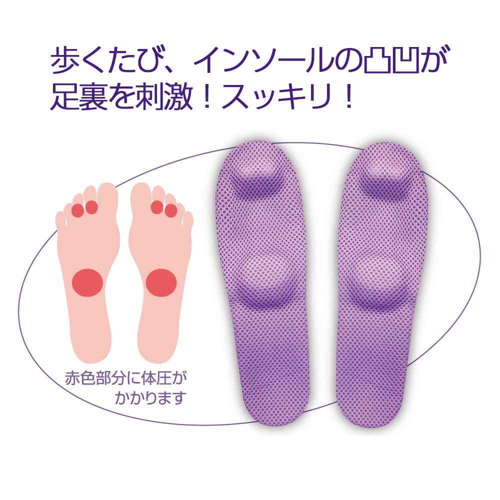 Alphax Healthy Foot Eye Size Men's Slippers, Reflexology, Fumippa, 25.0-27.0cm