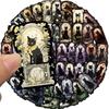 50 PZ Adesivi Gatto Nero Gotico Estetica Animale Carina Decalcomanie in Vinile Impermeabili per Diario Laptop Scrapbooking Borracce