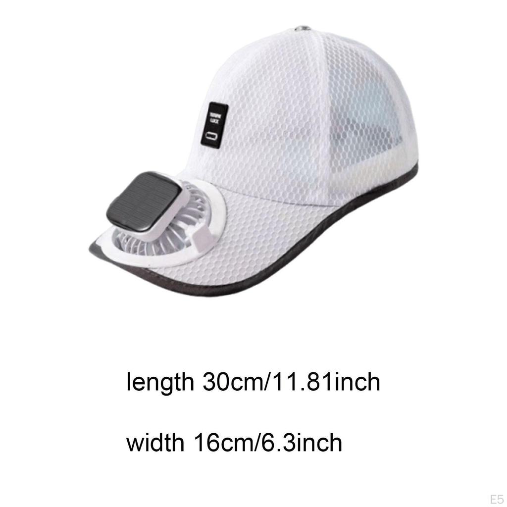 Solar Fan Baseball Cap Cooling for Travel Camping