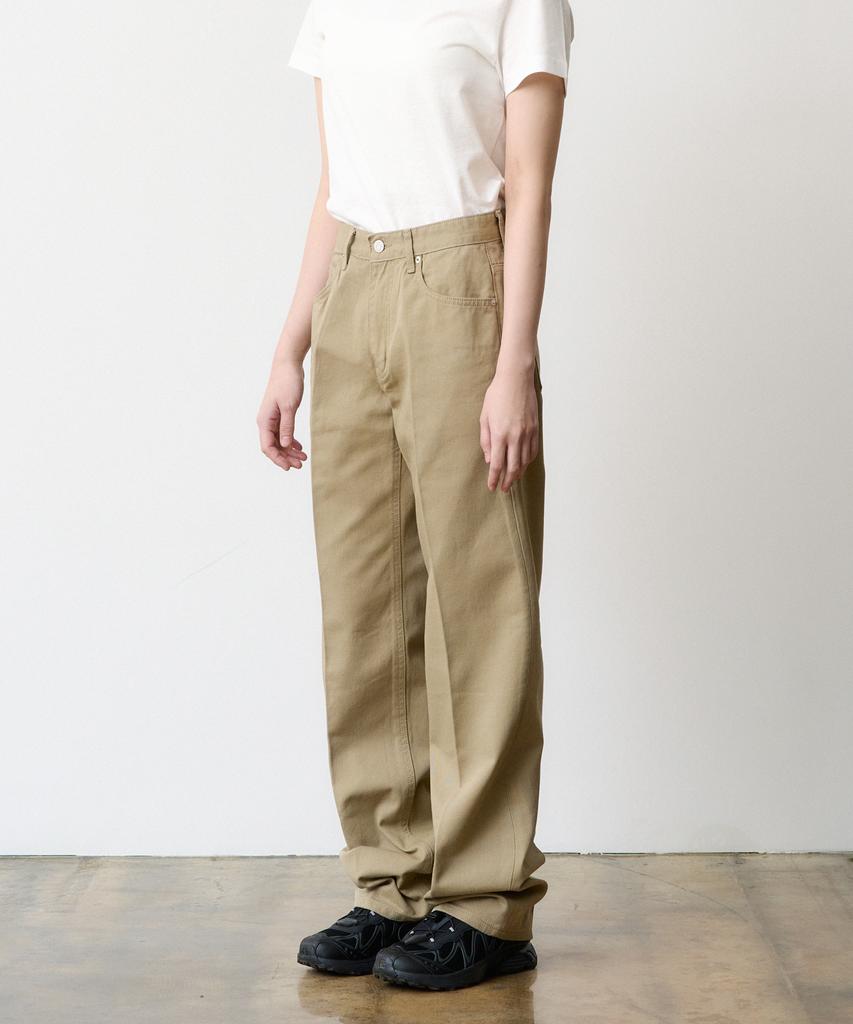 DENMADE (Women) Den0651 Crease Chino Pants (Beige)