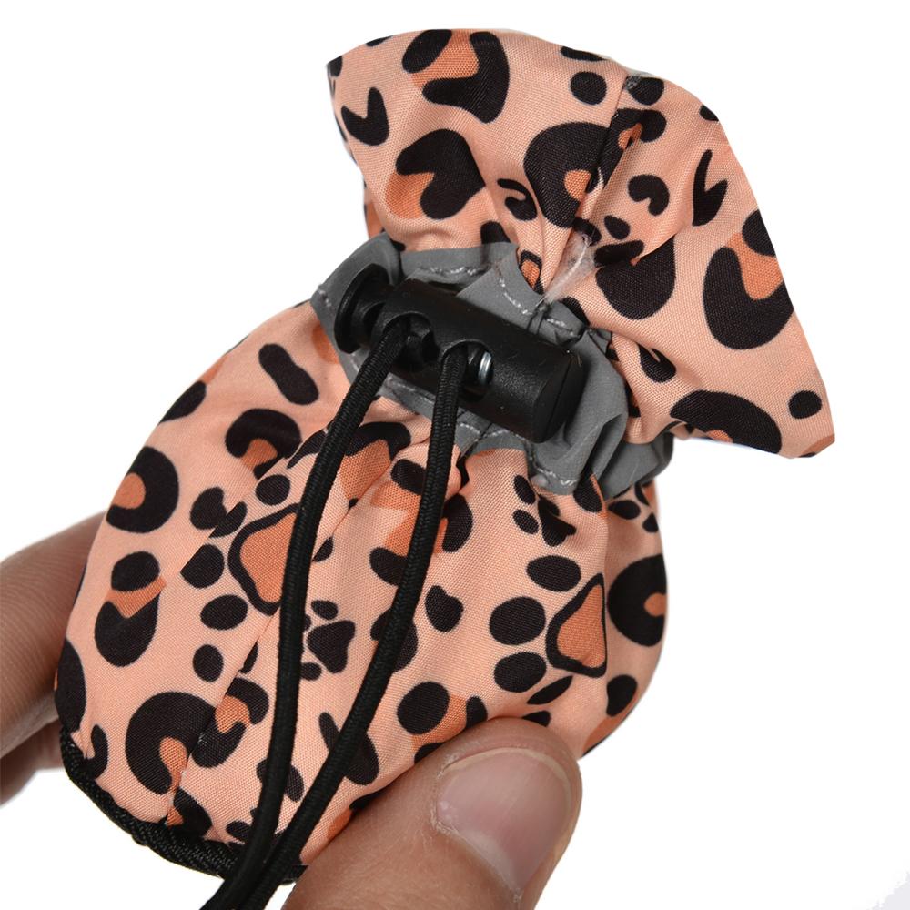 Hundeschuhe für kleine Hunde Leopardenmuster Weiche Anti-Rutsch Welpenstiefel Outdoor Walking Chihuahua Pfotenschutz Schuhe Haustierbedarf