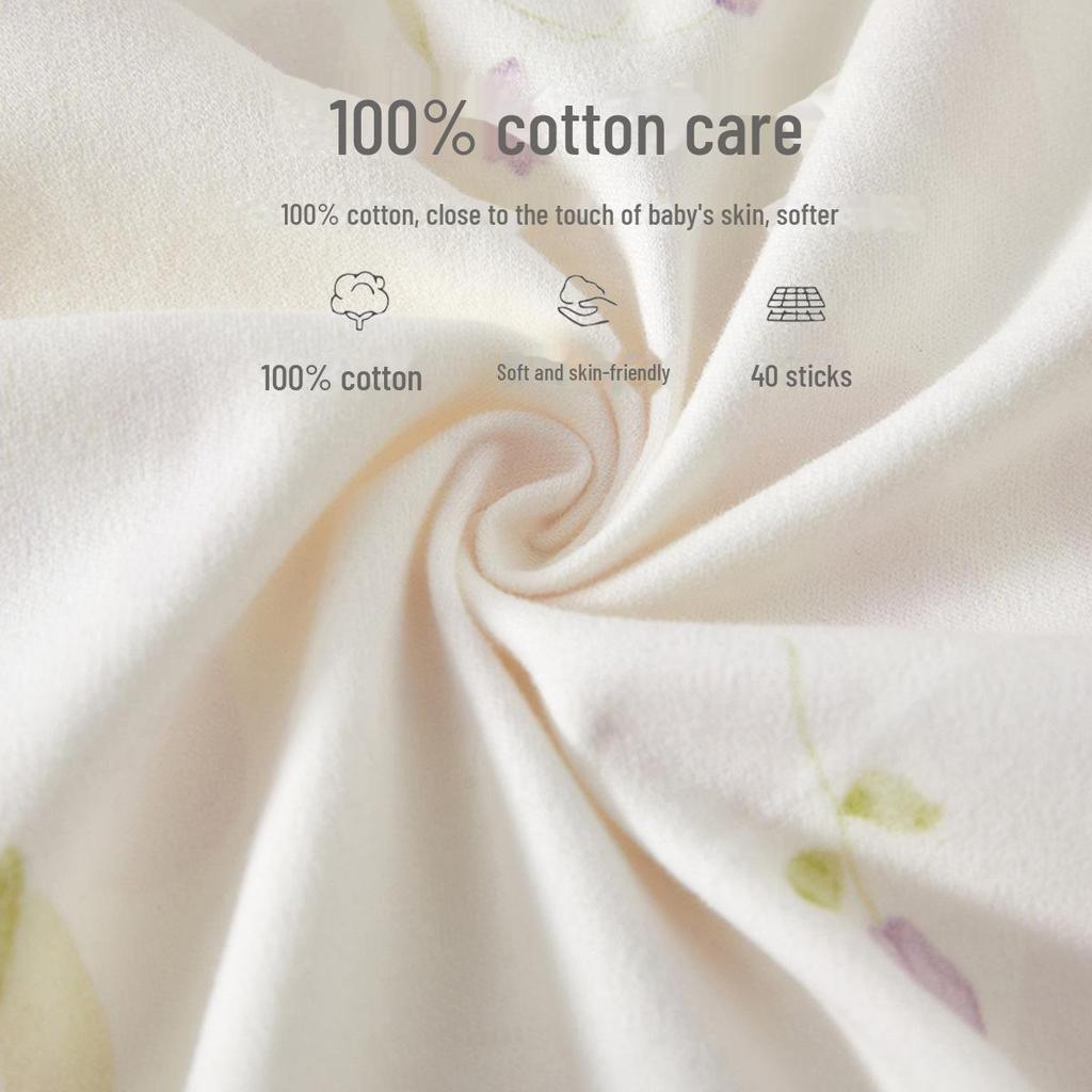 Pure Cotton Baby Romper - Boneless Infant Jumpsuit for Spring & Autumn