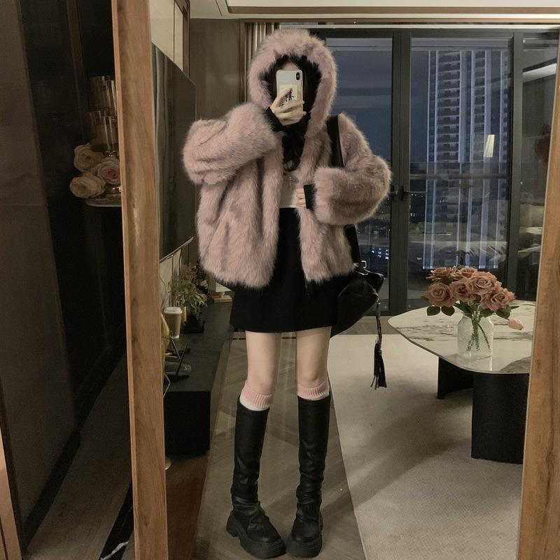 New Winter Style Women's Double-sided Korean Cotton Jackets Fashionable and Versatile Hooded Slim and Fashionable Cotton Jackets