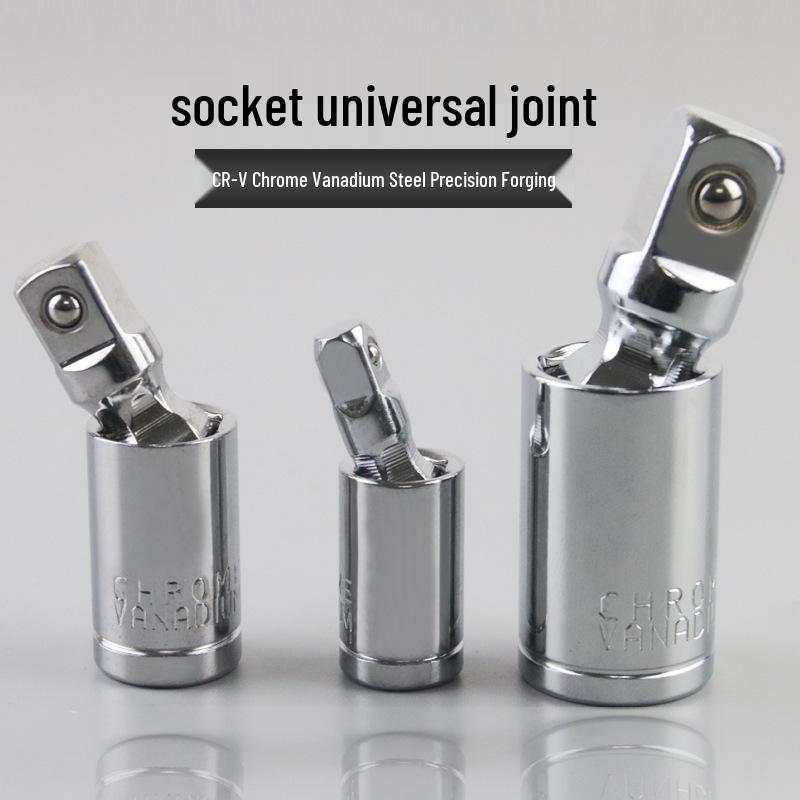 360° Rotating Joint Socket Wrench Set: Large, Medium, Small Conversion Attachments