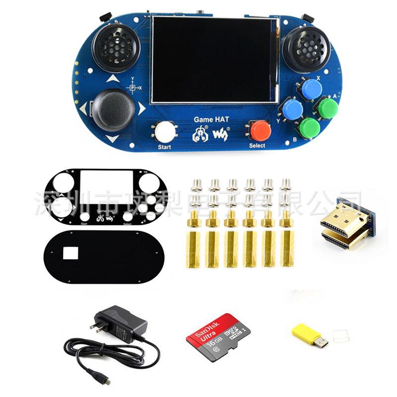 

Комплект игровой консоли Raspberry Pi Retro с джойстиком и 3,5-дюймовым HDMI-дисплеем для 3B+/4B/Zero W