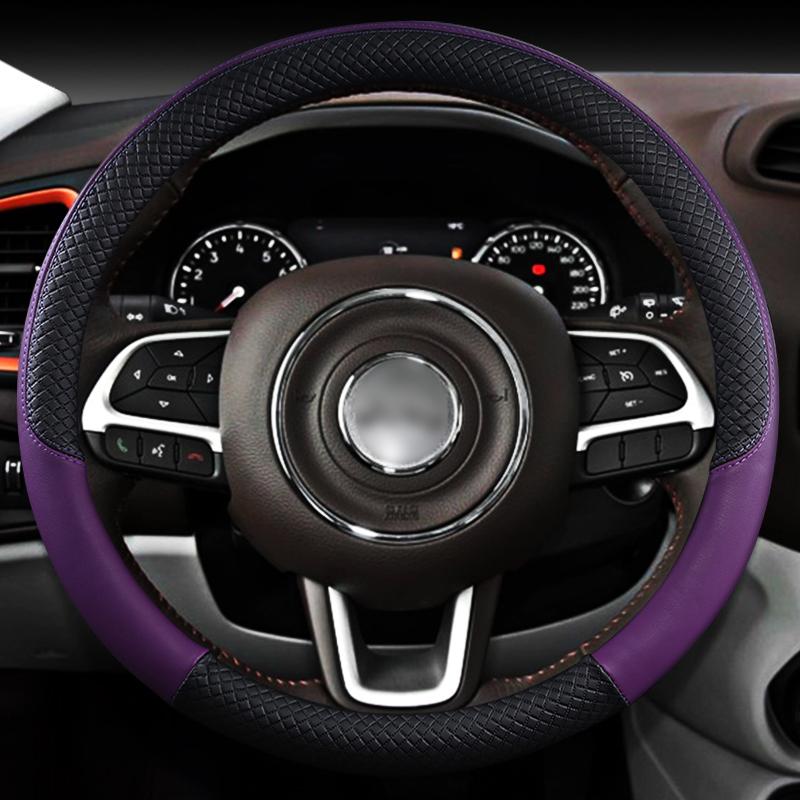 Leather Car Steering Wheel Cover Anti-slip for Jeep Renegade Auto Interior Accessories Interior Details