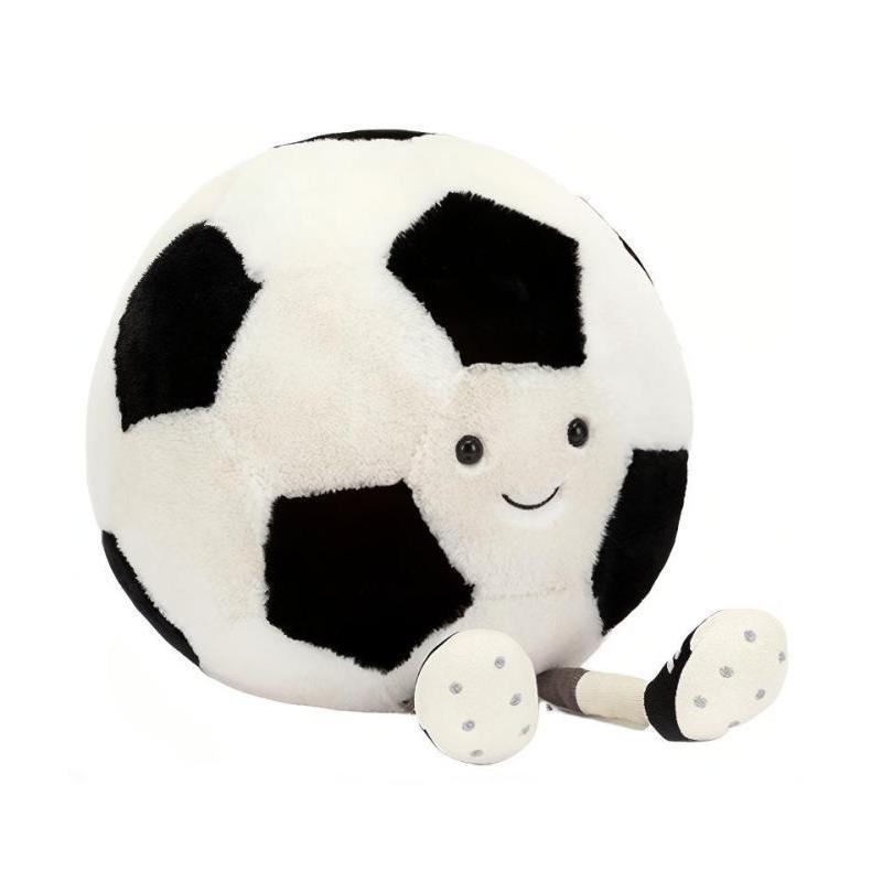 JELLYCAT Fun Sports Series Soccer Cute Doll Plush Doll 22.8cm Tall
