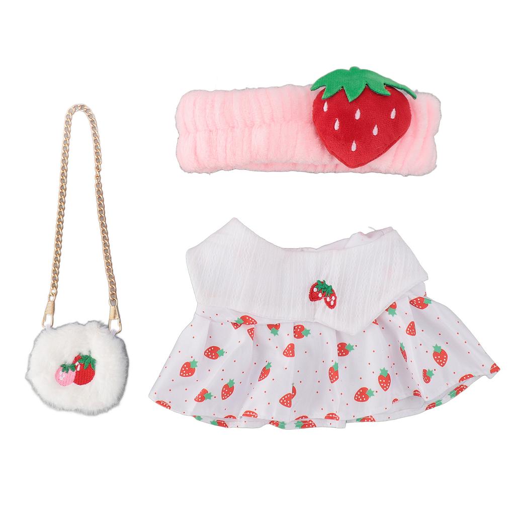 Plush Doll Clothes Set DIY Cute 12inch Plush Doll Clothes Dress for Role Playing Games Preschool Centers