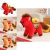 Year Of The Horse Plush Toy With Pp Cotton Filling For Lunar New Year Gift