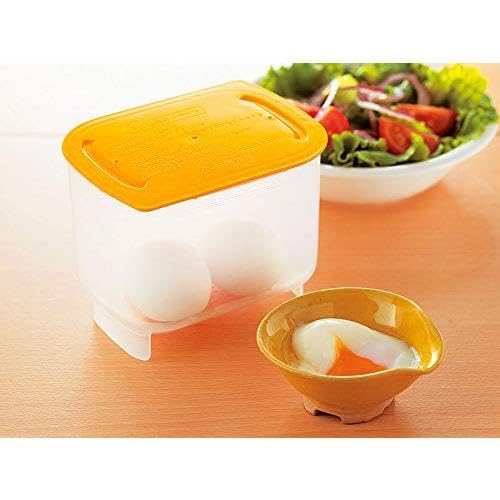 NEIGHBOR CLOWN Microwave-Free Onsen Egg Maker, Soft-Boiled Eggs, Soft-Boiled Eggs, Egg Cooker, Time-Saving Cooking, RC Sticker Included