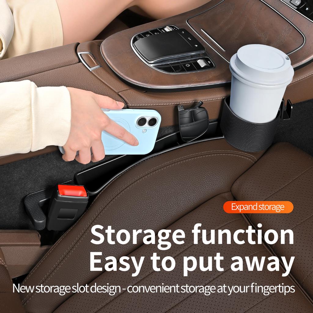 2PCS Multifunctional Car Seat Gap Storage Box Fill Auto Seat Gap Prevent Cell Phones From Falling Accessories Auto Storage Box