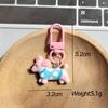 Resin Cute Colorful Dachshund Puppy Keychains For Women Men Funny Cartoon Dog Animal Pet Bag Airpods Box Car Key Ring Jewelry