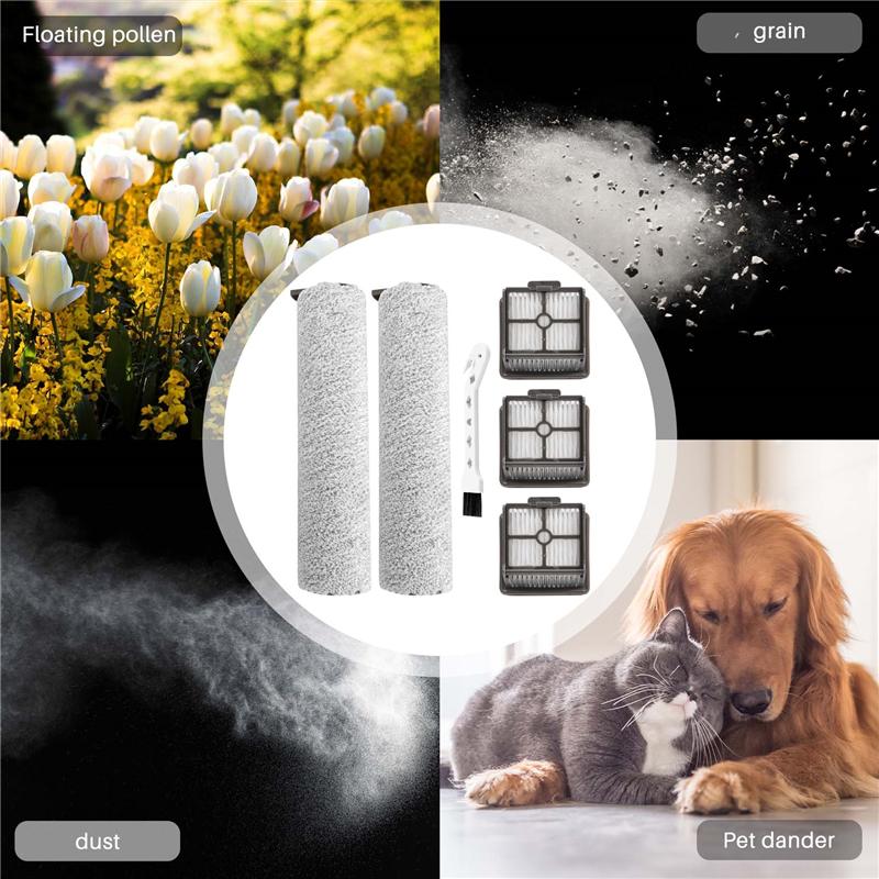 A20F-Roller Brush Hepa Filter Replacement For Xiaomi Dreame H11 / H11 Max Wet And Dry Vacuum Cleaner Spare Parts Accessories