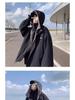 Men's Winter Lambswool Cotton Jacket, Velvet-Lined, American Style, Casual Versatile Hooded Coat.