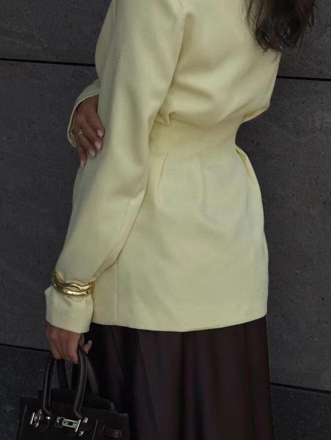 2025 High-End Retro V-Ausschnitt Einreiher Herbst/Winter Anzug