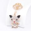 EASYA Cute Pig Shape Keychain Bag Key Ring Kawaii Anime Vintage Metal Crystal High-end Luxury Ladies Charm Jewelry Gifts Friends