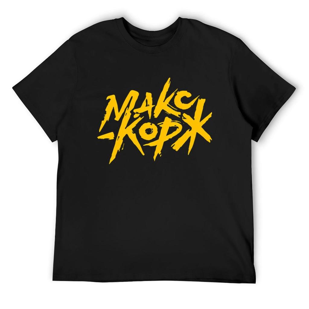 T-shirt Max Korzh Fan oversize Manica corta abbigliamento hippie T-shirt da uomo
