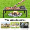 Portable Folding Grill Rack, Outdoor Camping BBQ Cooking Mesh Grate, Lightweight Iron for Picnic Hiking, Holds 44lbs