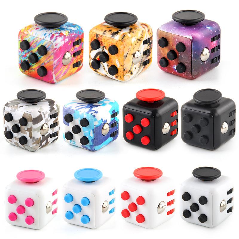 Stress Relief Fidget Cube Set Novelty Magic Dice Cube ADHD Focus Toy for Adults Kids